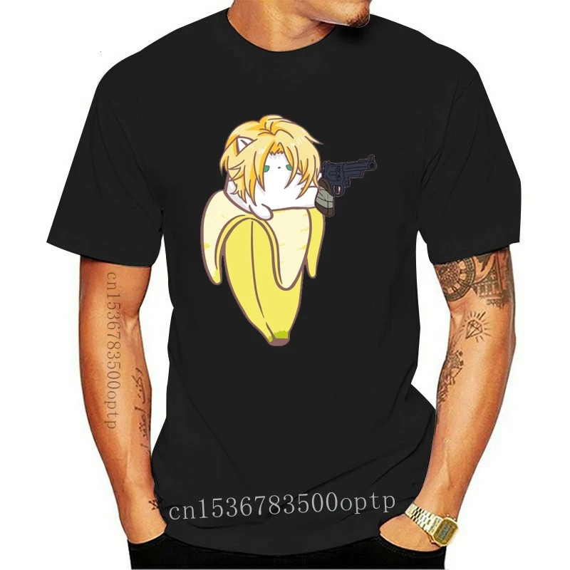 

New Men Short sleeve tshirt Bananya Fish Anime T Shirt Women t-shirt