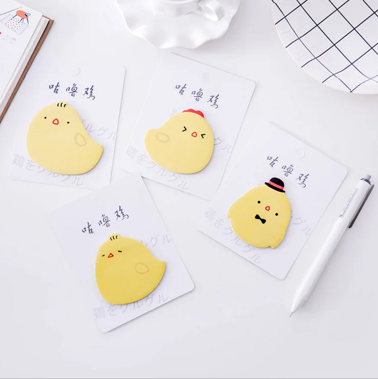 Милый цыпленок Сделай Сам Блокнот N times липкая закладка для заметок блокнот
