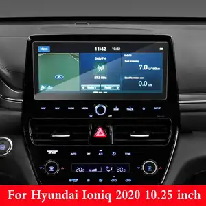car radio gps navigation tempered glass screen protector film interior sticker scratch proof for hyundai ioniq 2020 10 25 inch free global shipping