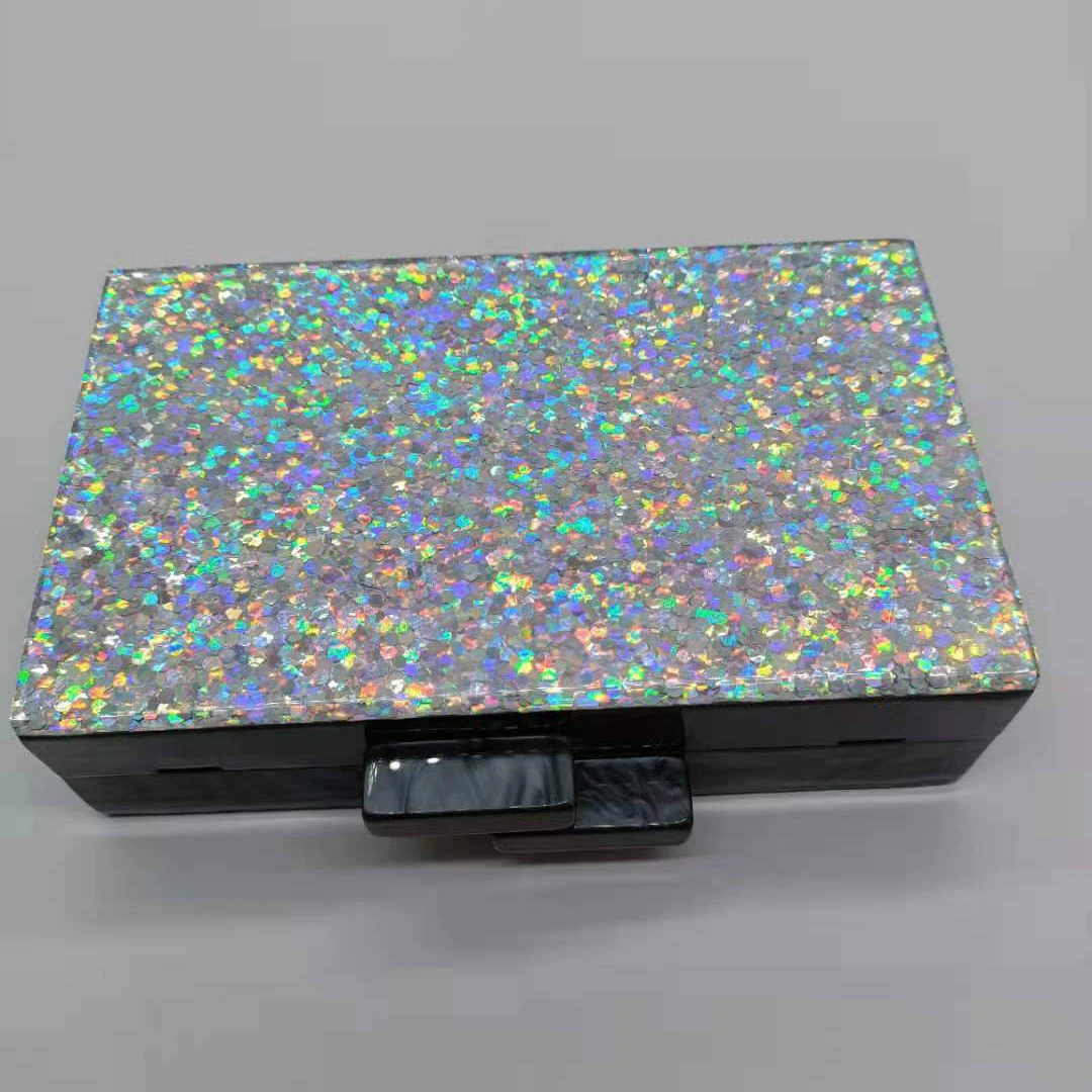 Модный женский клатч элегантный геометрический в полоску пэчворк акриловый