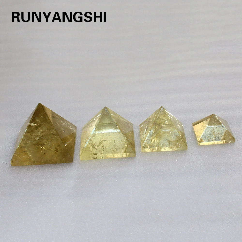 Оптовая продажа пирамида из натурального желтого кристалла цитрин кварцевый