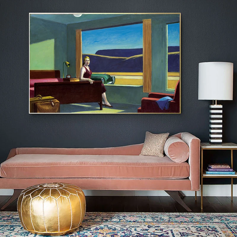 Классическое абстрактное искусство дом здание холст живопись пейзаж постер для