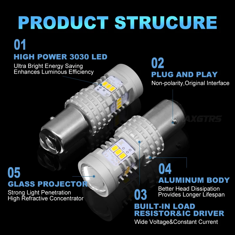 2x P21/5W светодиодный 1157 1400Lm BAY15D P21 5W для E46 E90 автомобильный красный стоп-сигнал 12V