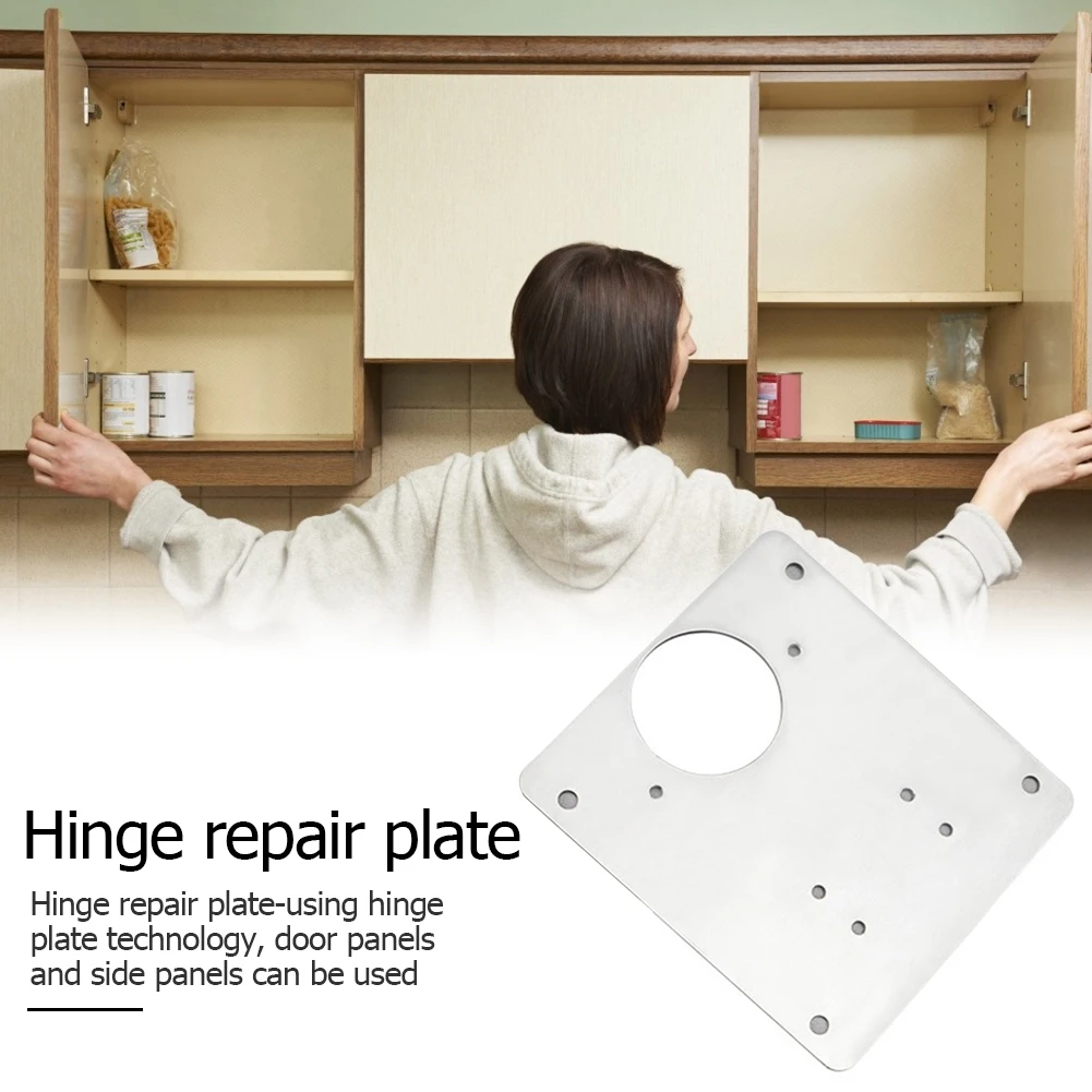 

Hinge Repair Plate Cabinet Cupboard Furniture Drawer Window Repair Hardware Stainless Steel Table Cabinet Door Hinge Tools