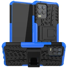 Cover For Oppo Realme 8 Case Rubber Bumper Dual Layer Armor Cover For Oppo Realme 8 Case For Oppo Realme 8 7 6 Pro C3 C21 Case