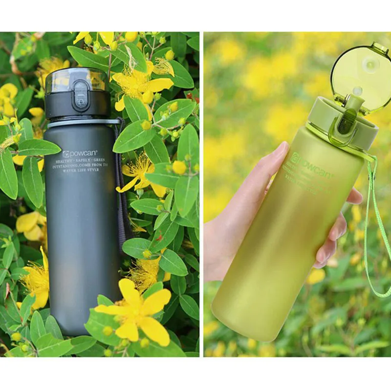 

Plastic Water Bottle Portable Student Drinkware Cup Outdoor Shaker Sport Proof Seal Kettle Flask Travel Water Bottles For Girls