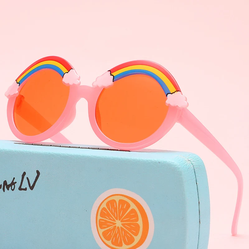 

Fashion Girl Boys Sunglasses Children Cute Baby Sun Mirror Classic Sun Glasses Brand Design Retro Plastic Eyeglasses Uv400