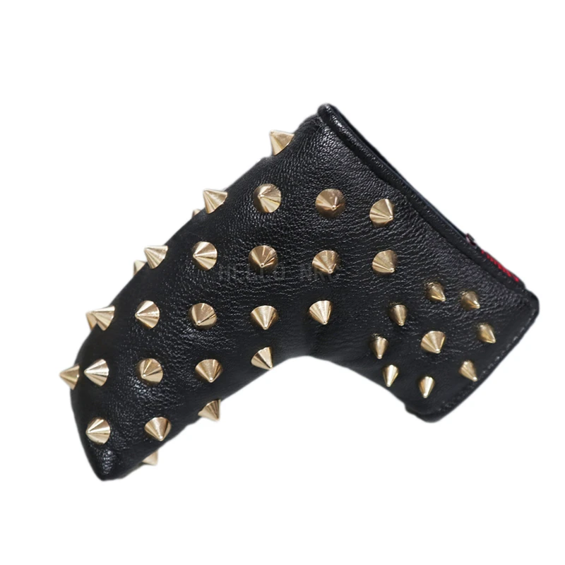 

1 Pcs Golf Putter Cover Blade Head Rivet style Waterproof PU leather