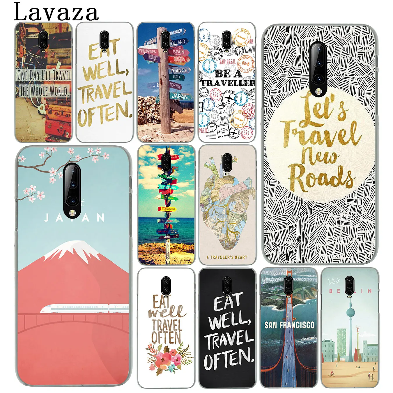 Жесткий чехол для телефона eat well travel poster signpost iourneys Oneplus 7 7T Pro 6 6t 5 5T One Plus 7Pro|Бамперы| |