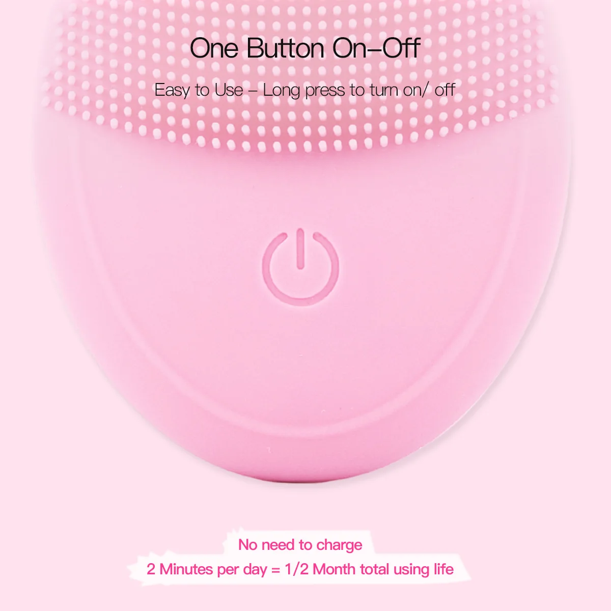 

USB Rechargeable Waterproof Face Cleaner Electric Facial Cleaning Massage Brush Washing Machine Face Remover Blackhead Care