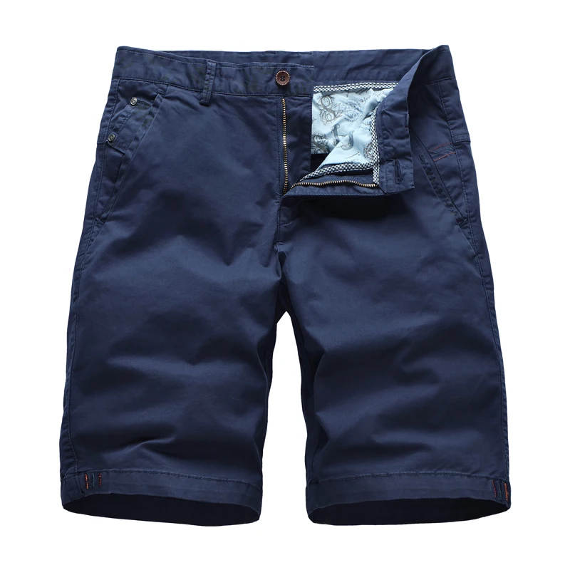 Повседневные мужские шорты Карго однотонные хлопковые Бермуды для пляжа с