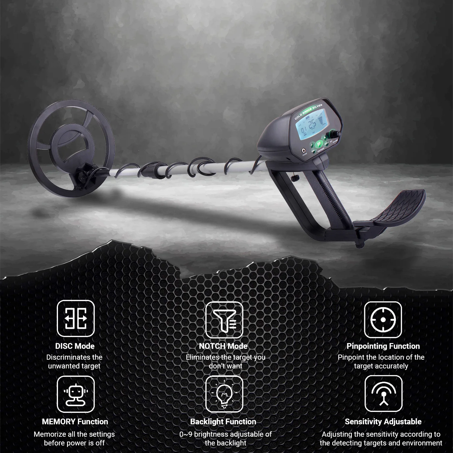 MD4090 Pinpointer Underground Metal Detector Pinpointing Seeker Waterproof Search Coil Hunter Gold Treasure Finder | Инструменты
