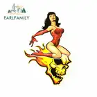 Наклейка на панель инструментов EARLFAMILY, 13 см х 8,8 см