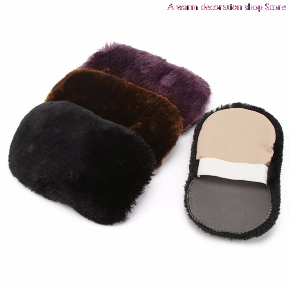 

Random Colors Shoe Care Brush Soft Wool Plush Suede Shoes Cleaner Shoe Polishing Cleaning Gloves Wipe Shoes Mitt