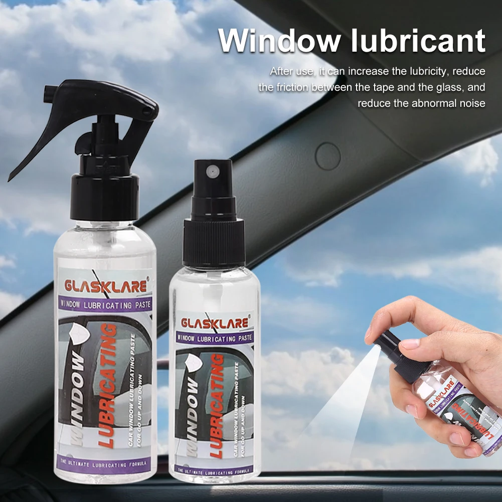 

GLASKLARE 50ml/100ml Door Rubber Strip Window Lubricant Derusting Eliminate Noise Sunroof Screw Car Mirror Spray Car Maintenance