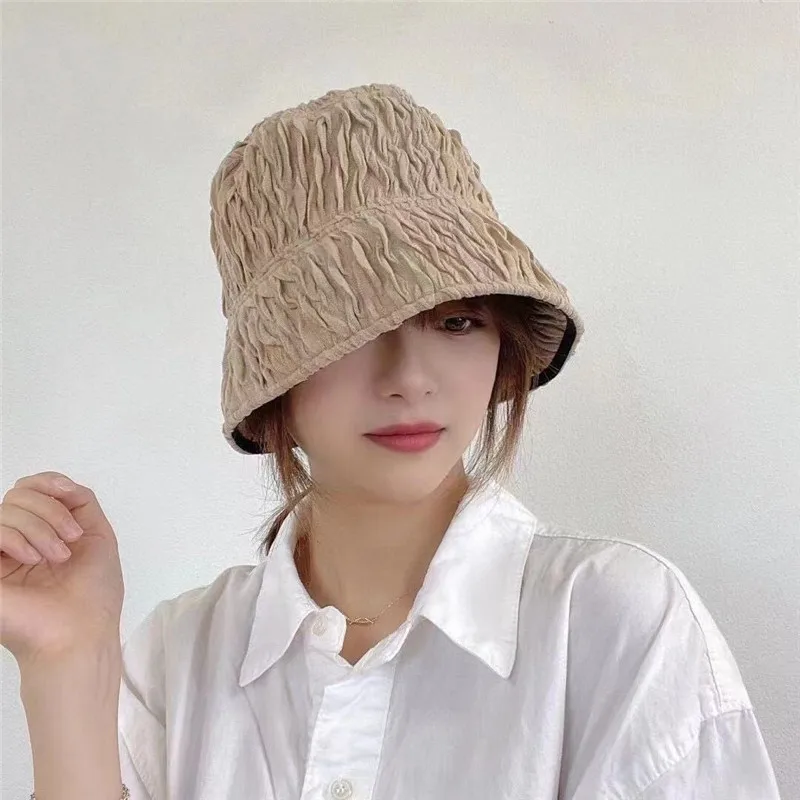 

202111-mkt new winter warm lace rose flower lady bucket cap women leisure hat
