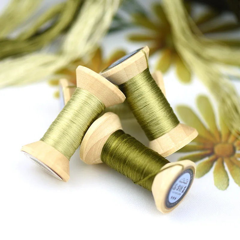 Вышивальная нить Suzhou/шпуля из шелковой нити/Цветочная линия/шелковая