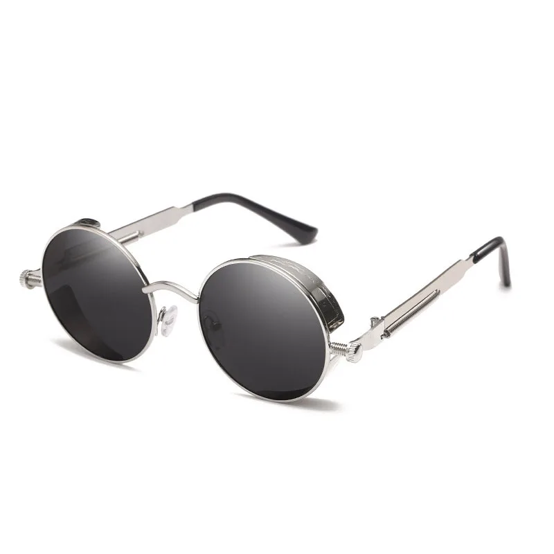 

Vintage Classic Steampunk Sunglasses Men Women Retro Gothic Round Male's Glasses Fashion Metal Driving Goggle UV400 Eyeglasses