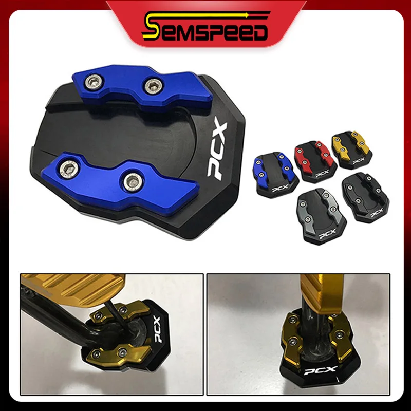 Для HONDA PCX 150 125 2019 2020 SEMSPEED CNC мотоциклетная боковая подставка колодки подножка