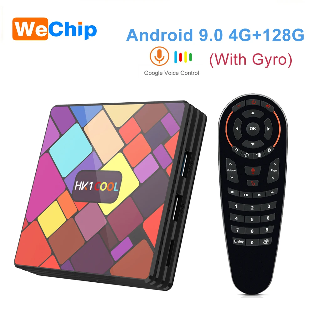 HK1 Cool Smart Android 9 0 tv BOX RK3318 2 4G/5G Dual Wifi медиаплеер 4 Гб 128 64 ГБ 32 4K HD 2G16G телеприставка PK