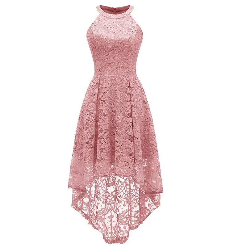 Женское коктейльное платье с коротким рукавом элегантное кружевное короткое для