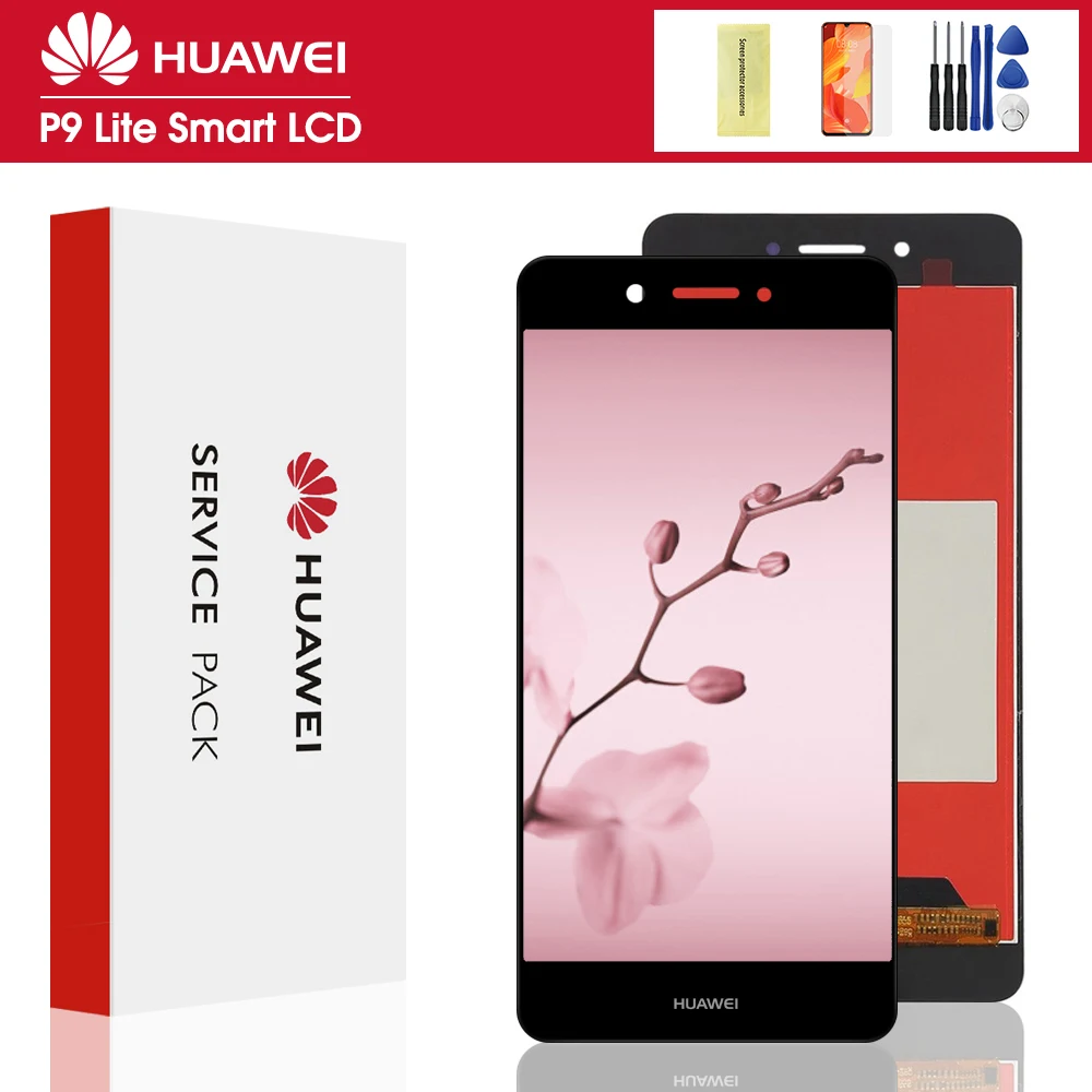Качественный ЖК-дисплей AA + с рамкой для Huawei P9 lite умная зеркальная деталь