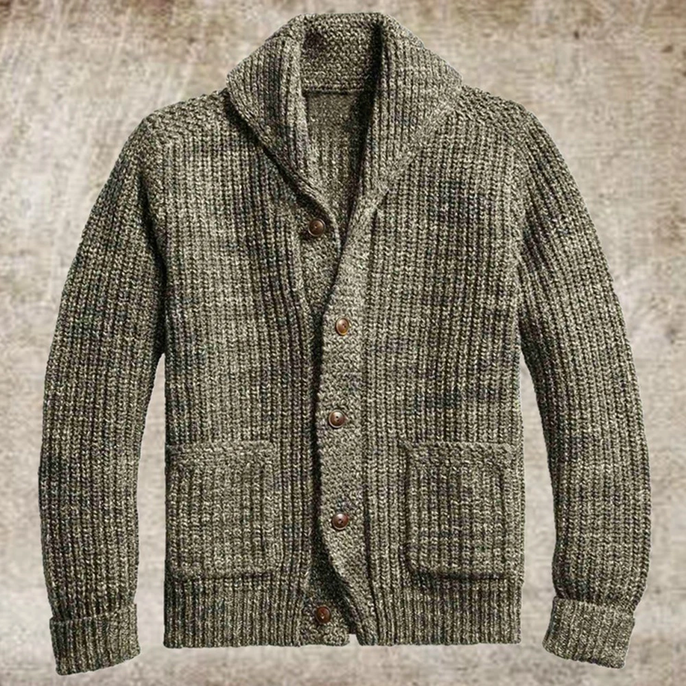

Single Breasted Business Casual Cardigan Sweatercoat Wool Sweater for Man Streetwear Oversized Winter Warm Knitted Sweater Coats