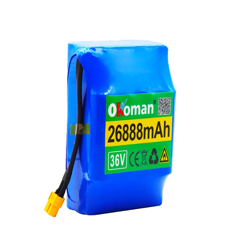 10S2P 36v литий-ионный аккумулятор емкостью 26888мАч 26Ач для электрического самоочищающегося гироскутера-унитаза батерия вкл.