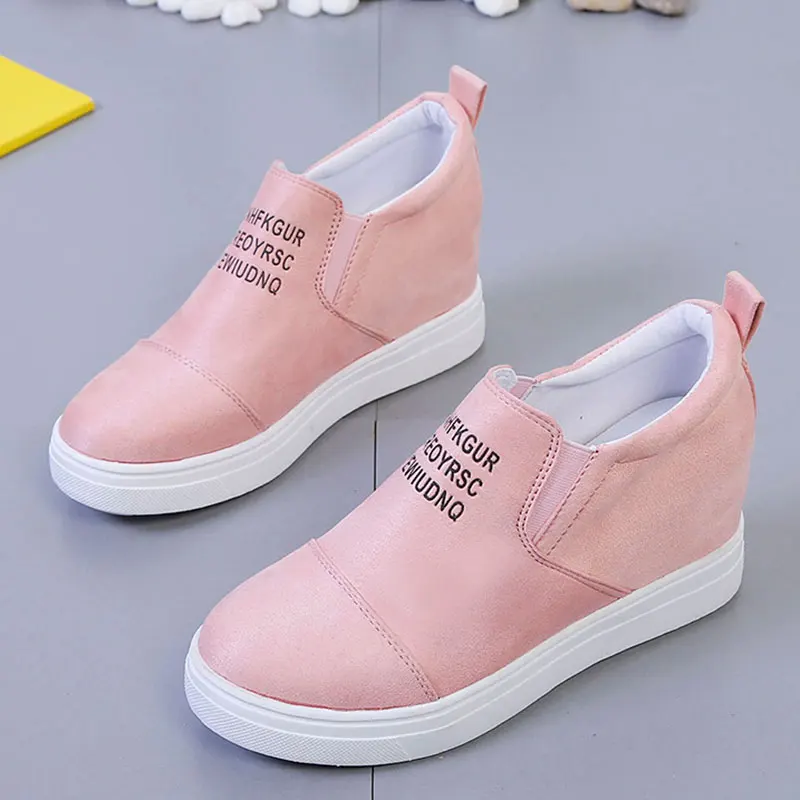 

Женские кроссовки на платформе, повседневные лоферы, на толстой подошве 5 см, весна-осень