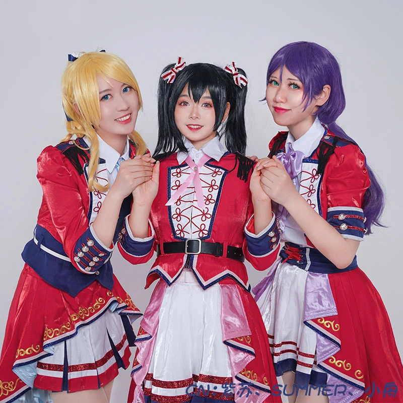 

COWOWO Аниме! Lovelive Tojo Nozomi Koizumi Hanayo костюм для выступления на 9-ю годовщину возбуждения костюм для косплея