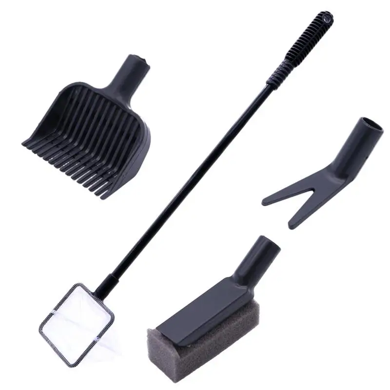 Пластиковая 4 в 1 щетка для чистки аквариума полный набор Набор очистки