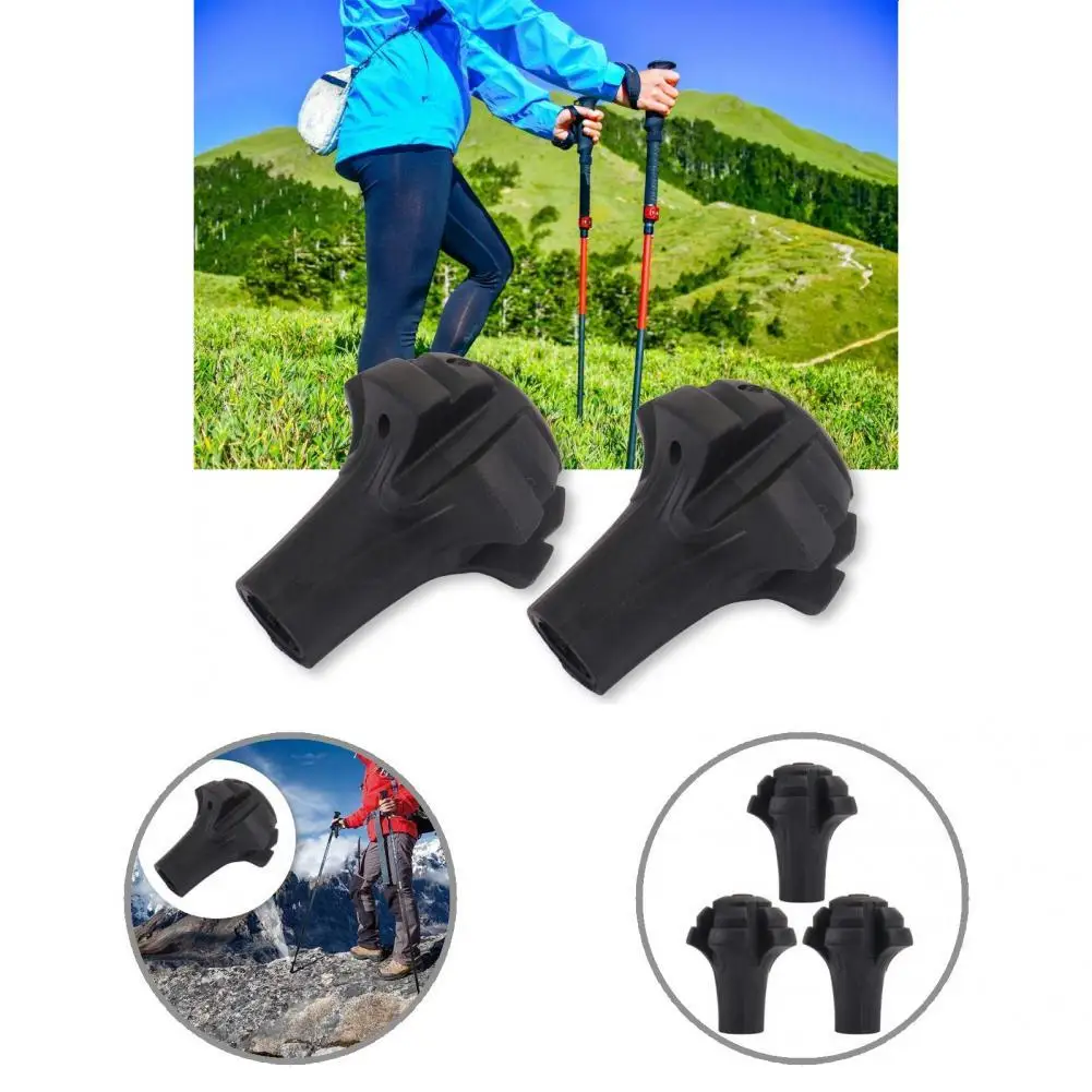 

Useful Shock Absorbing Accessory Climbing Trekking Pole Cap Tip Trekking Pole Protector Trekking Pole Cap Tip 3Pcs