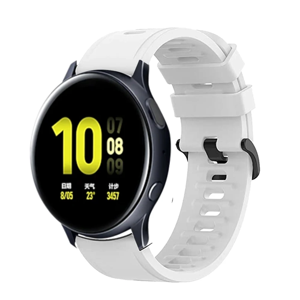 

Ремешок силиконовый для Samsung Galaxy Watch Band 4 3 41/45 мм, классический браслет для Galaxy 42/46 мм Active2 Gear S3, 20 22 мм