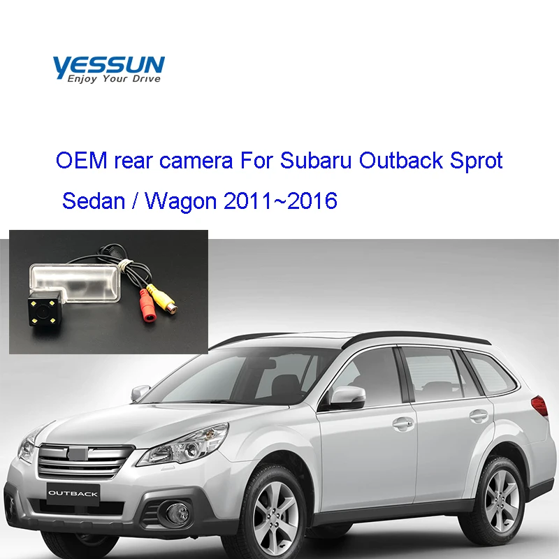 

Yessun License Plate Rear View Camera For subaru outback 2013 For Subaru Outback Sprot Sedan Wagon 2011~2016
