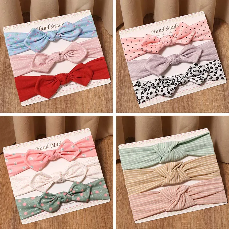 

3 шт./компл. повязка на голову для маленьких девочек, однотонные Детские аксессуары для волос, нейлоновая эластичная Регулируемая головная п...