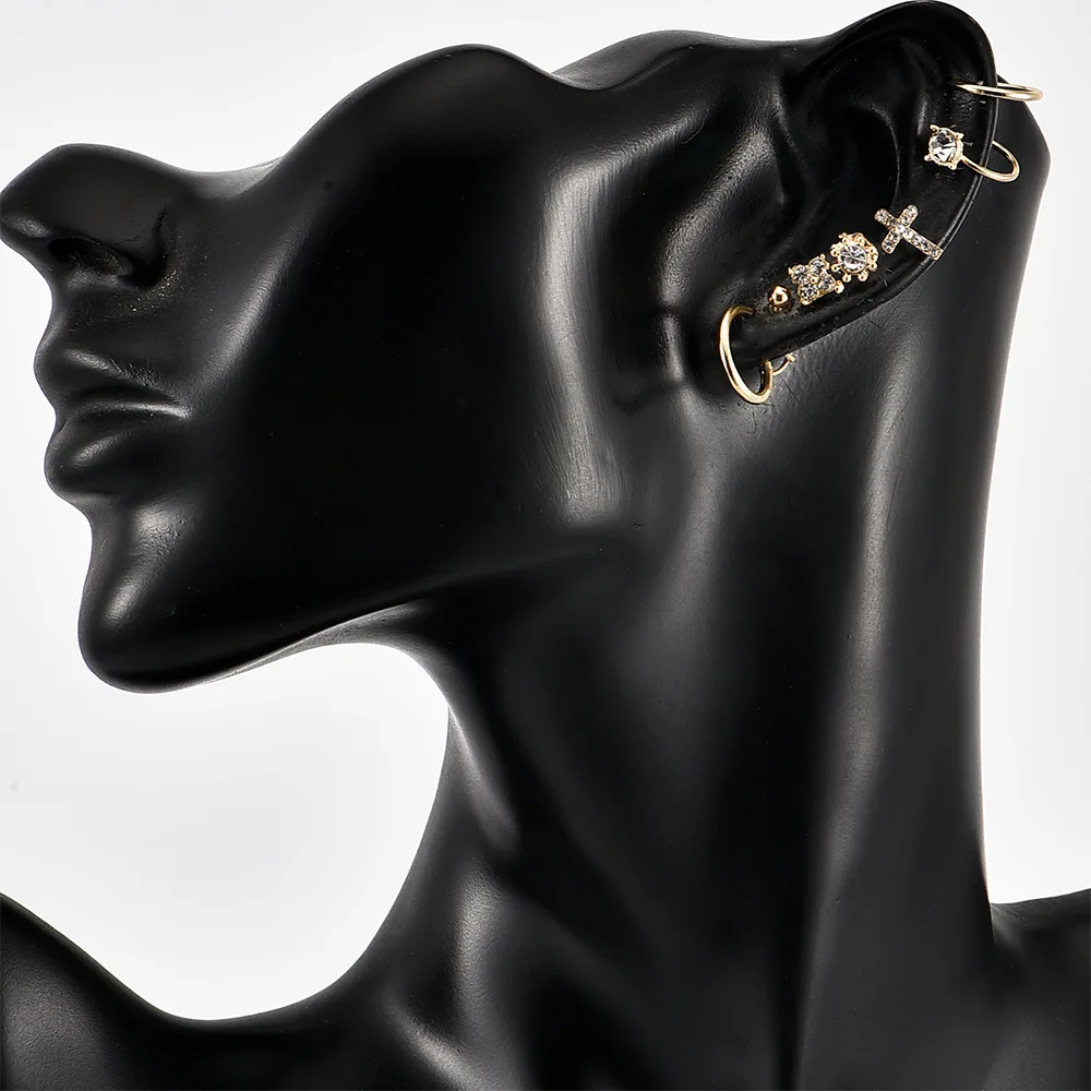 Серьги-гвоздики женские в стиле панк с крестом | Украшения и аксессуары