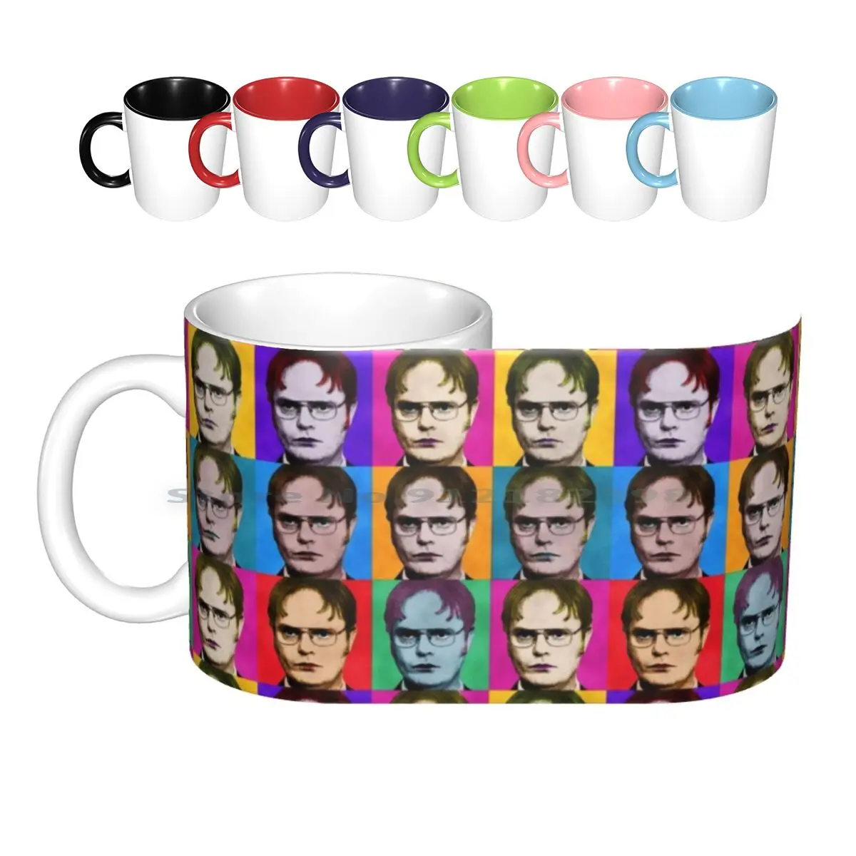

Dwight Schrute Diptych Ceramic Mugs Coffee Cups Milk Tea Mug Dwight Schrute The Office Office Sitcom The Office Us Dwight