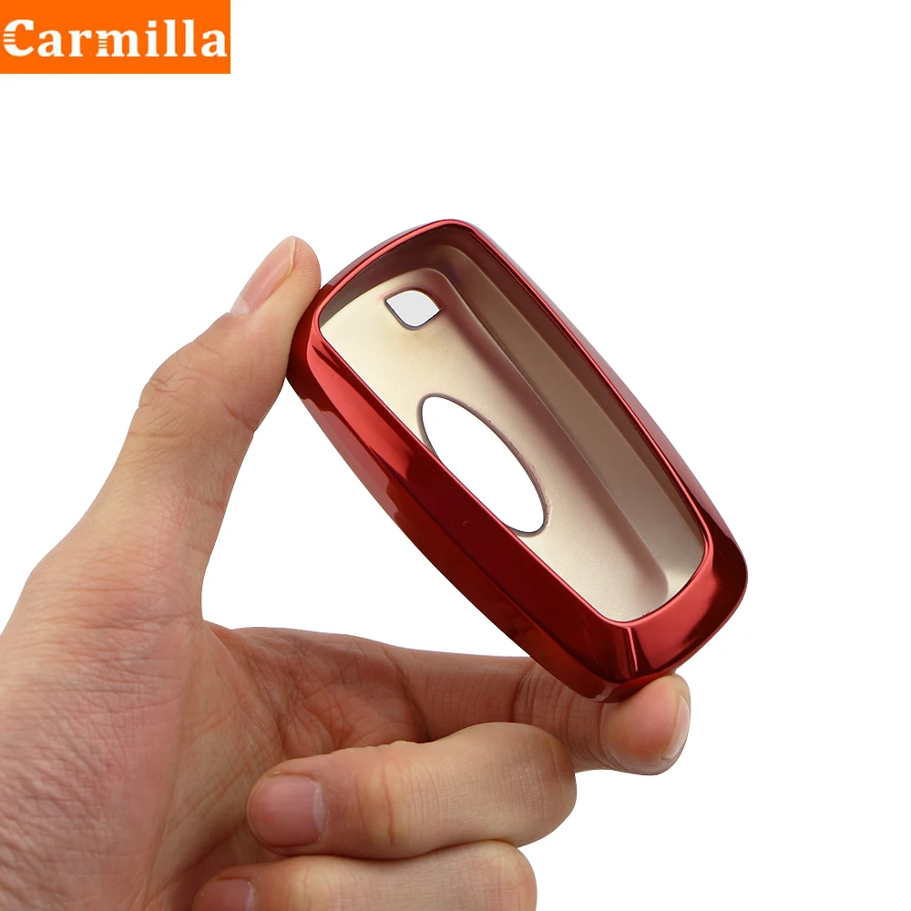 

Чехол Carmilla для автомобильных ключей, мягкий, ТПУ, для Ford EcoSport 2018-2020