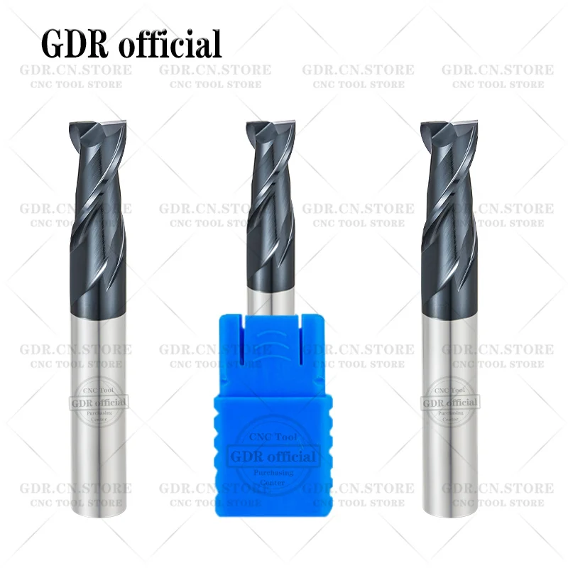 Endmills Alloy Carbide Tungsten Steel Milling Cutter End Mill HRC60 2 Flute 4mm 6mm 8mm 10mm 12mm 16mm 18mm Metal Cutting Cutter images - 6