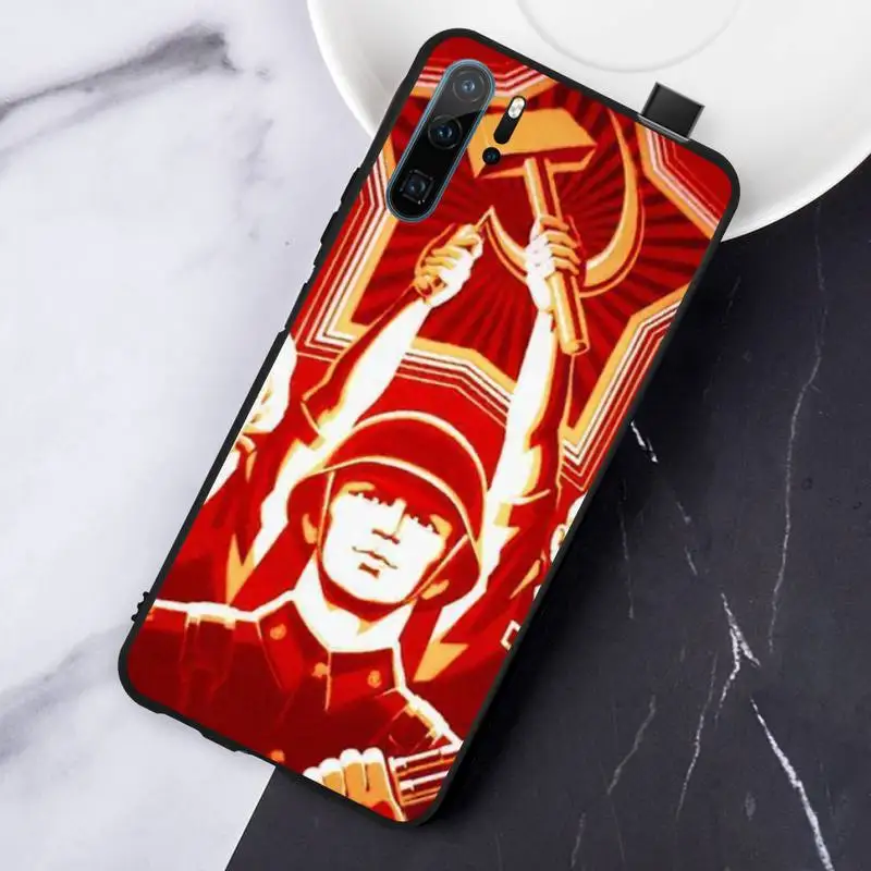 

Soviet Union USSR Flag worker Red Phone Case For Huawei honor Mate P 10 20 30 40 Pro 10i 9 10 20 8 x Lite