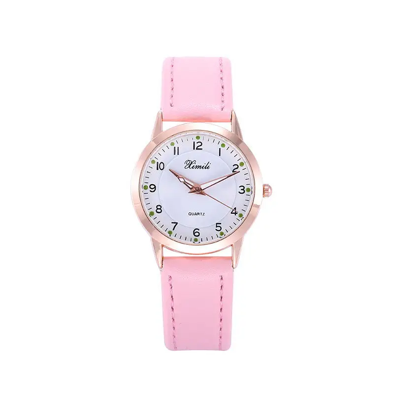 

New Fresh All-Match Girl's Designers Watch Korean Style Student Trendy Women's Simple And Elegant Line Luminous Waterproof