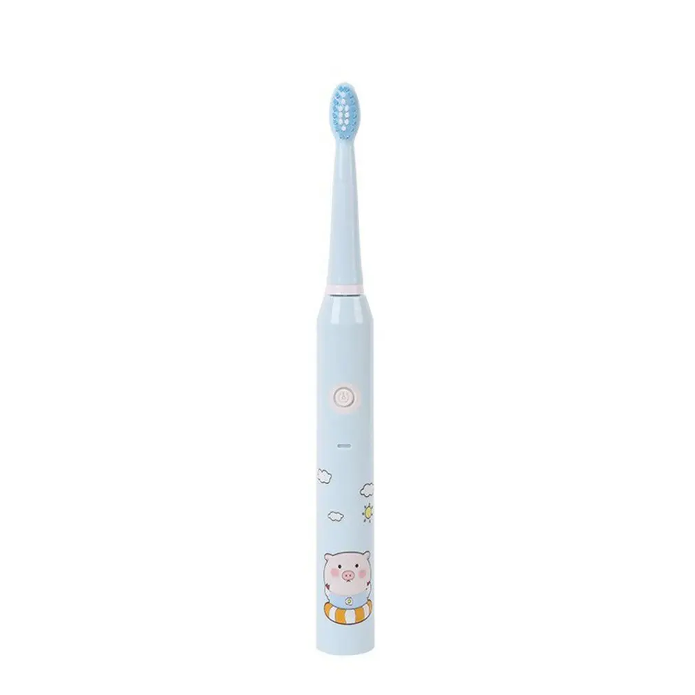 

Children Sonic Electric Toothbrush Cartoon Pattern Electronic Toothbrush With USB Charger For 4-12 Ages Kids