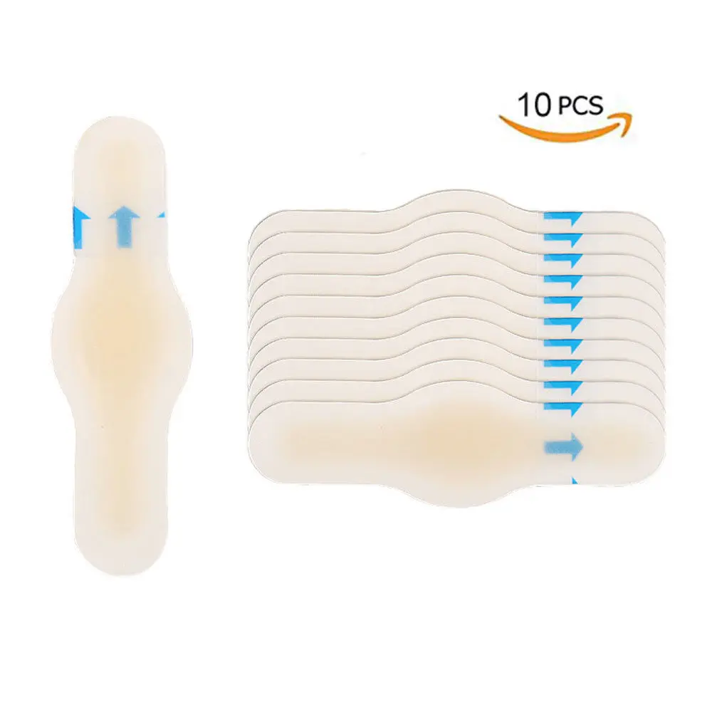 10 шт носить наклейка пятки блистер Пастер колодки клейкая повязка с гелем
