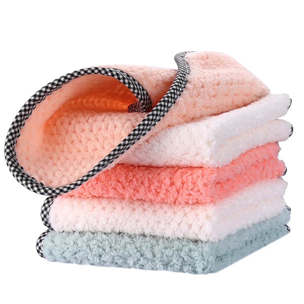 Тряпки кухонные антипригарные впитывающие полотенца из микрофибры для уборки