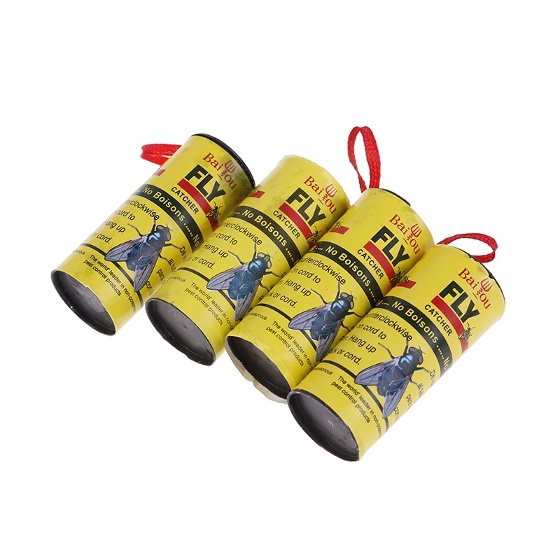 4 рулона липкие летать Бумага устранить мух насекомое клей ловушка Пешт