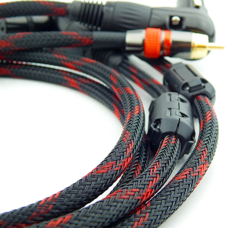 HiFi XLR к RCA кабель караоке микрофон звук Cannon разъем удлинитель Mikrofon аудио миксер