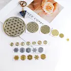 7 Чакры Геометрическая медная энергетическая башня, оргонит наклейки цветок, живое дерево, пирамида, эпоксидный полимерный материал, изготовление украшений