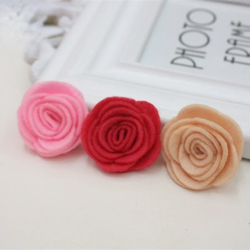 10 шт. лента с цветком розы аксессуары для одежды маленьких девочек модные волос