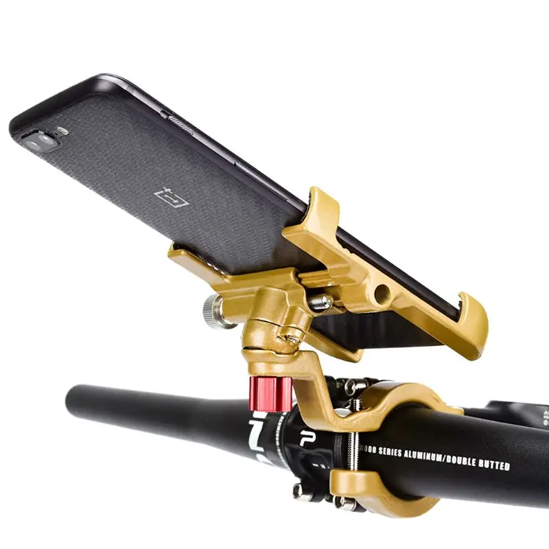 

Aluminum Aluminum Alloy Motorcycle Holder 360 Degree Rotatable Handlebar Bike Bicycle Phone Mount GPS Stand for iPhone Samsung