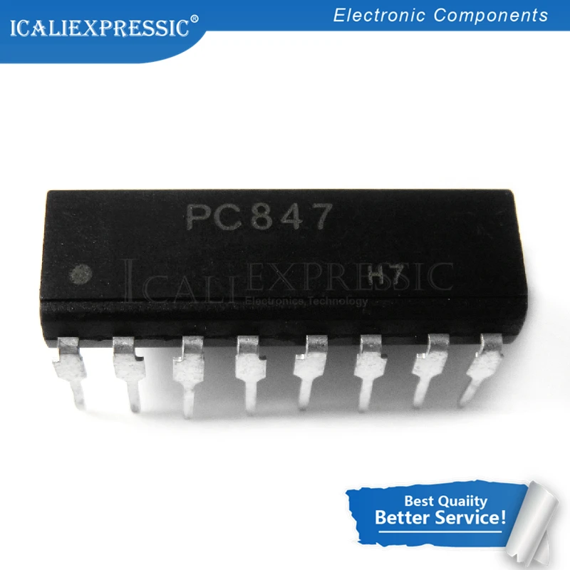 

10 шт PC847 DIP-16 PC817-4 DIP16 DIP